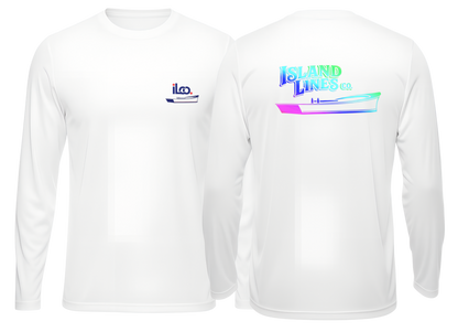 Island Lines co throwback Cool & Dry Sport Performance White